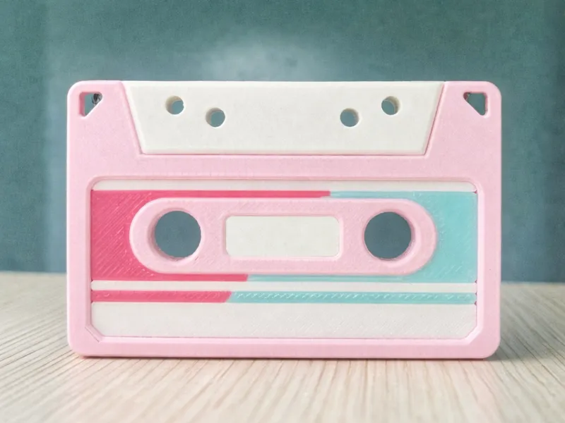 [NFC Card] Retro Cassette Charm - 25mm NFC