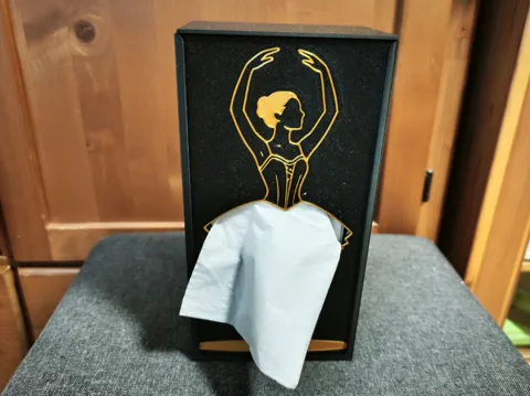 Caja o estuche: BALLERINA TISSUE BOX COVER for box 115x225x60 mm — referencia de MakerWorld