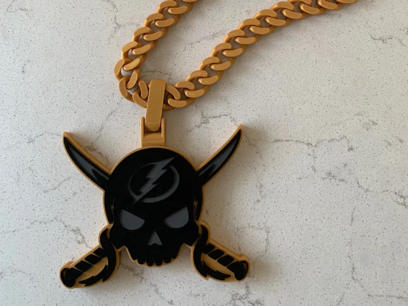Tampa Bay Lightning Gasparilla Cuban Link Chain