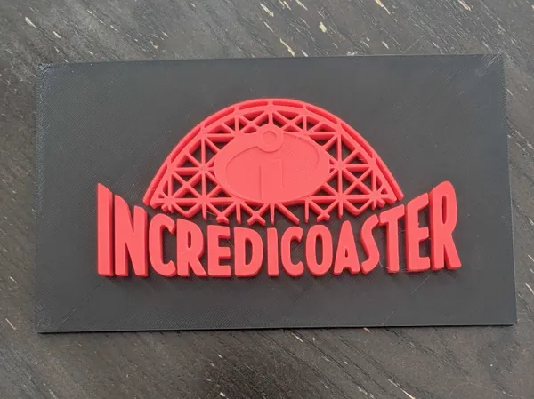 Enseigne Incredicoaster Disney
