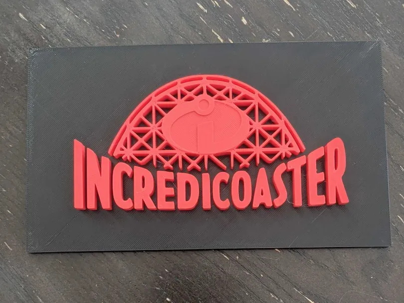 Enseigne Incredicoaster Disney