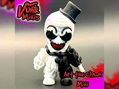 Mini Art the Clown Multicolor Flexi - Free 3D Print Model - MakerWorld