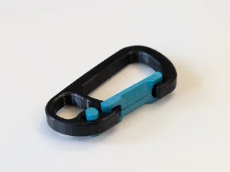 Classic-Style Carabiner Key Clip