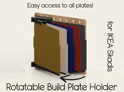 Carousel / Rotatable Build Plate Holder Skadis