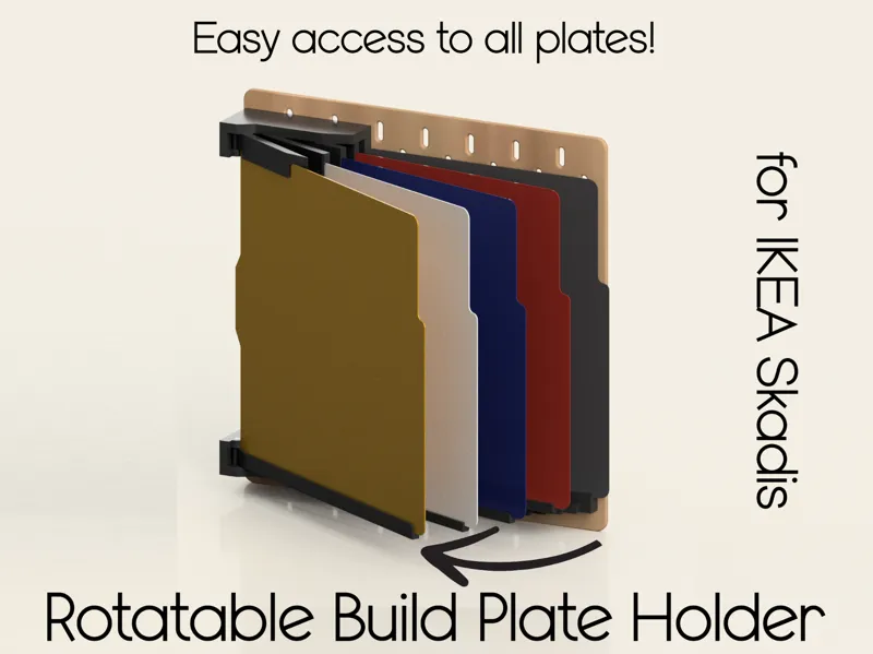 Carousel / Rotatable Build Plate Holder Skadis