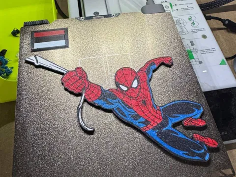 Accesorio para impresora 3D: Spider-Man – Multicolor 4-Color AMS Wall Art — referencia de MakerWorld
