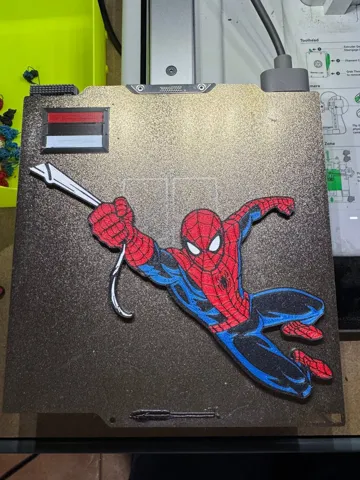 Accesorio para impresora 3D: Spider-Man – Multicolor 4-Color AMS Wall Art — vista de referencia 2