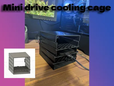 Mini drive cooling cage