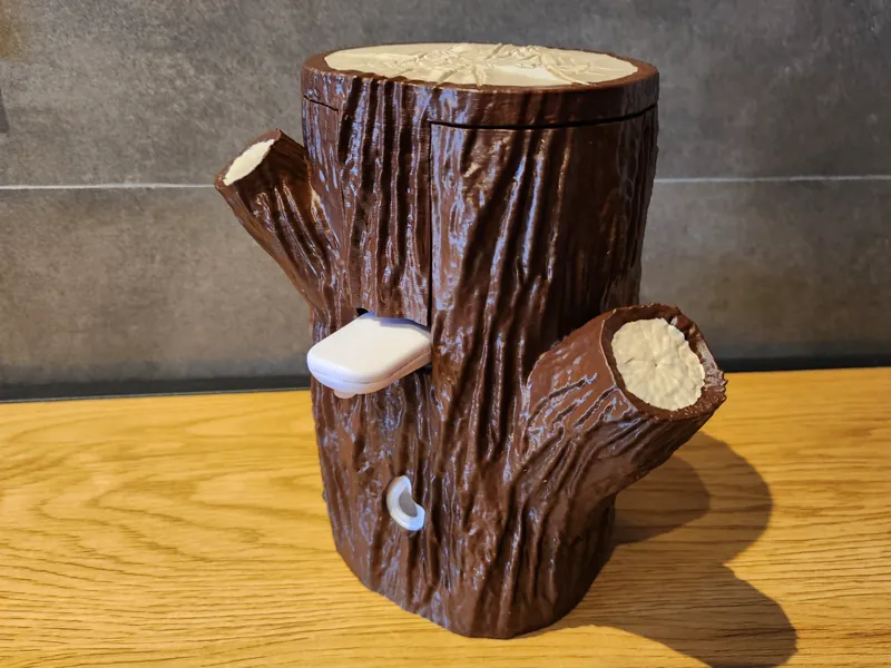 Wood Dettol Soap dispenser