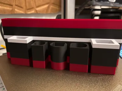 Tablet holder with pen holder
