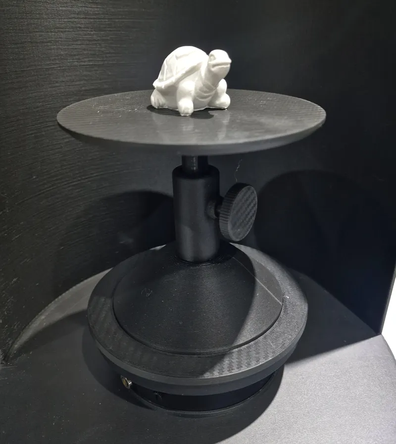 Turntable heigh adjustable stand 