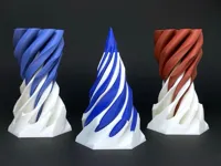 0.2mm layer, 2 walls, 0% infill, Nach Ebene