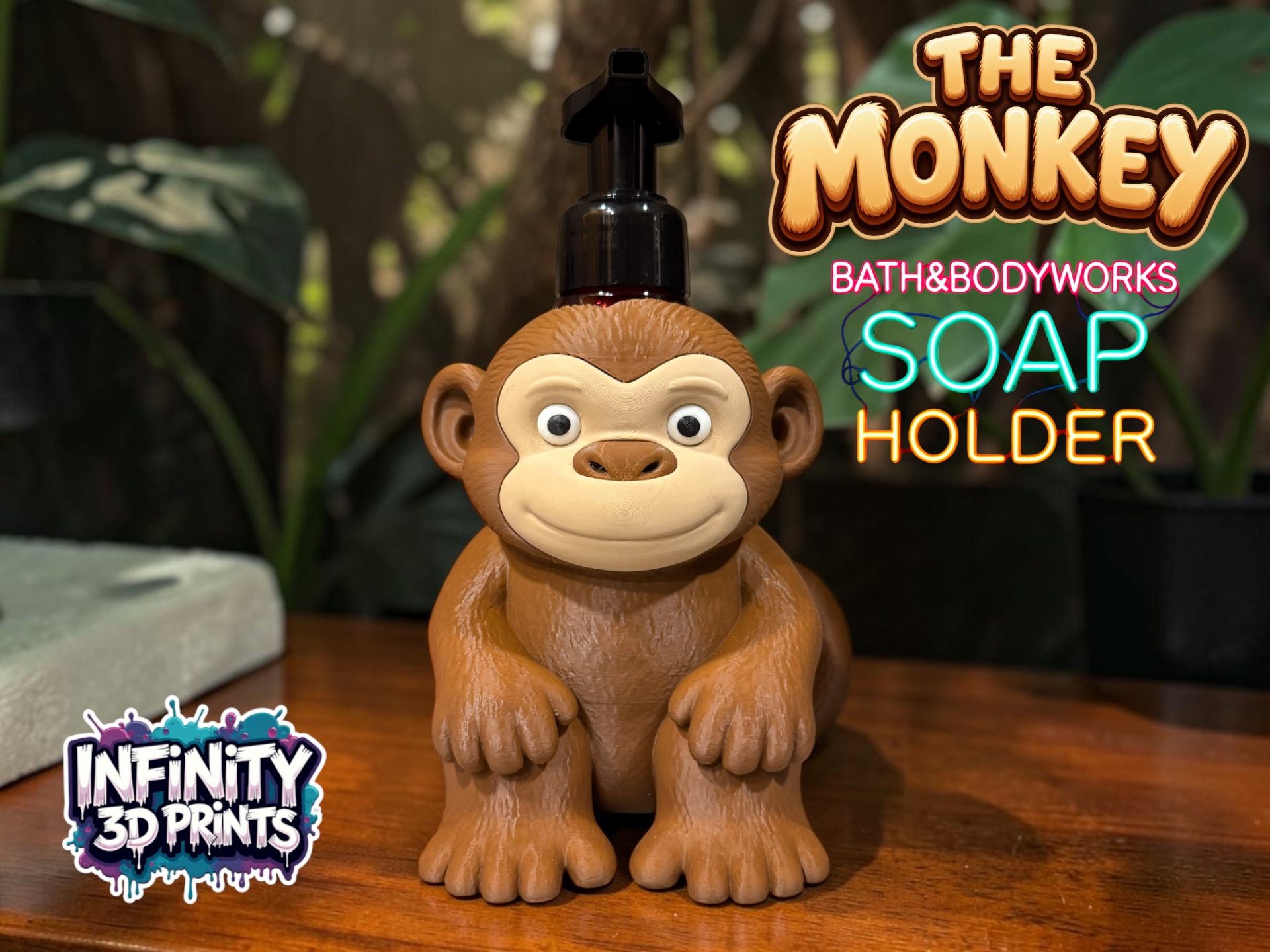 THE MONKEY-BATH AND BODYWORKS FOAMING SOAP HOLDER 3D model