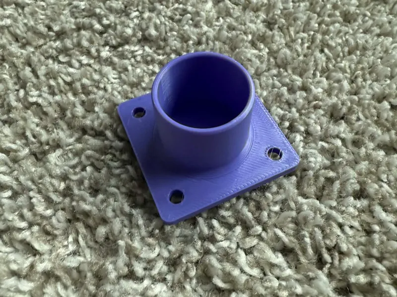 .5 Inch PVC Pipe Wall Mount