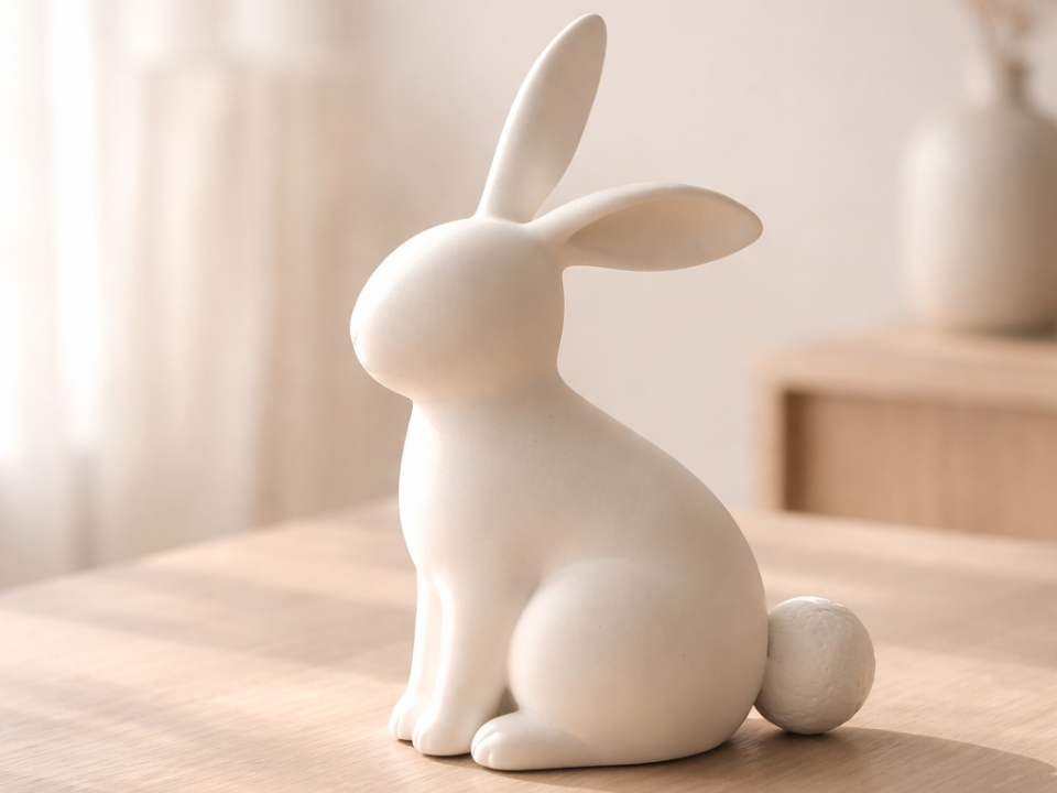 Minimalistischer Osterhase | Moderne Osterdeko