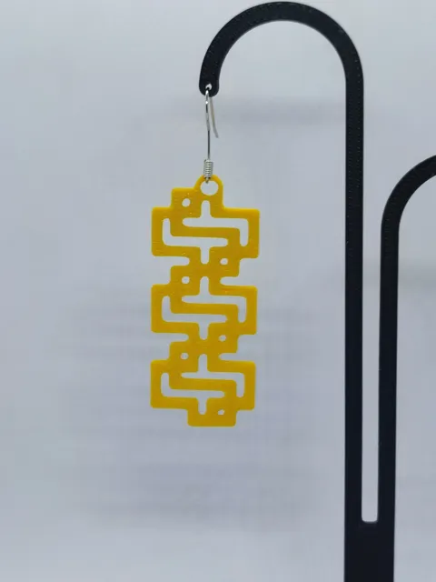 Aretes Puzzle Amarillo view 4