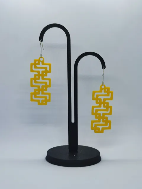Aretes Puzzle Amarillo view 2
