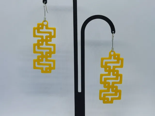 Aretes Puzzle Amarillo