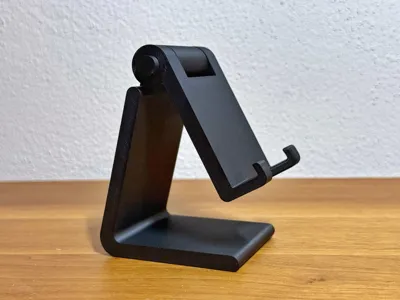 Phone Stand with Push Button Ratchet Joint