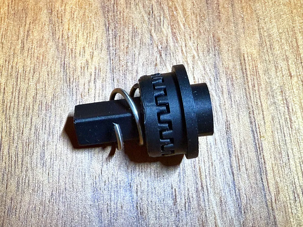 Sourcing Map M8 Adjustable Knobs Female Thread Push Button Ratchet