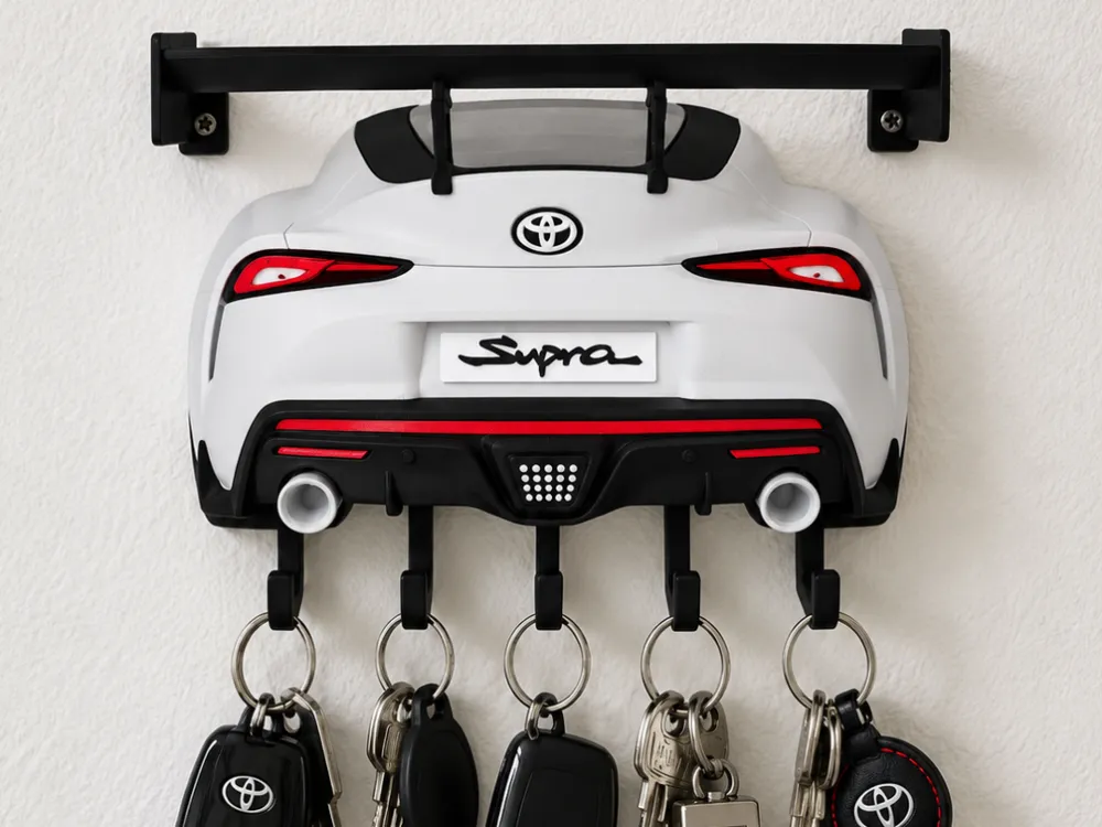 Llavero: Toyota GR Supra MK5 – Support mural porte-clés. Referencia del modelo original.