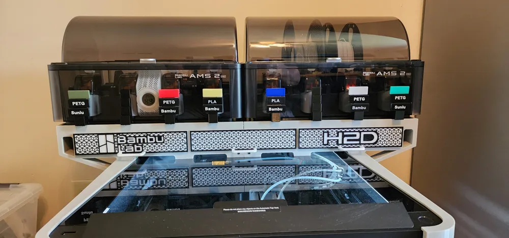 Generator Label Riser Filament Labels for H2D Riser by fay3dlab by SunsetRider MakerWorld ...