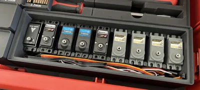Standard Servo Holder with Wire Management