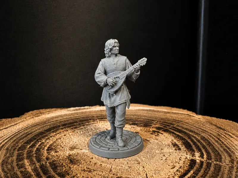 Bard with Lute - DnD Miniature