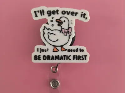 Dramatic First Badge Reel Topper/Magnet