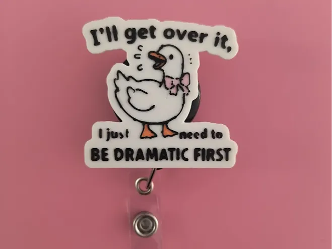 Dramatic First Badge Reel Topper/Magnet