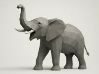 ELEFANTE POLIGONALE