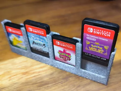 Nintendo Switch (2) game cartridge cases - 1 row