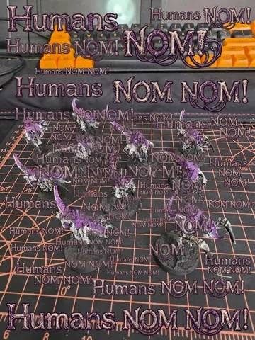 Modelo para impresión 3D: Purple People Eaters Little Biters — vista de referencia 3