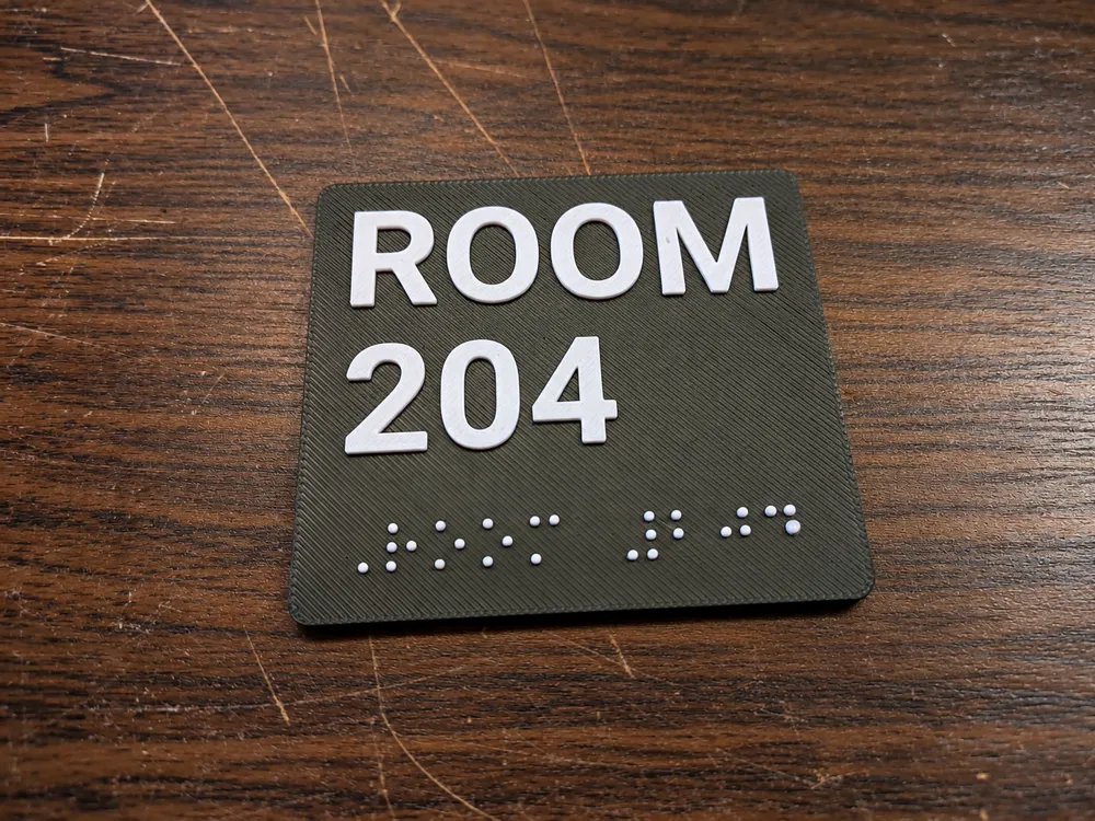 Customizable Braille Sign Generator - 7 Languages - Free 3D Print Model ...