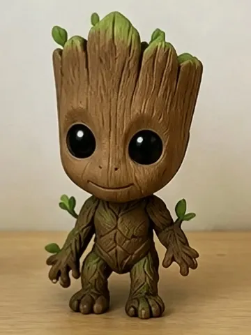 Modelo para impresión 3D: Cute Groot – Little Tree Guardian — vista de referencia 2