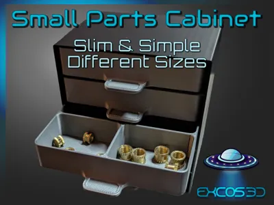 Small Parts Cabinet - Slim & Simple