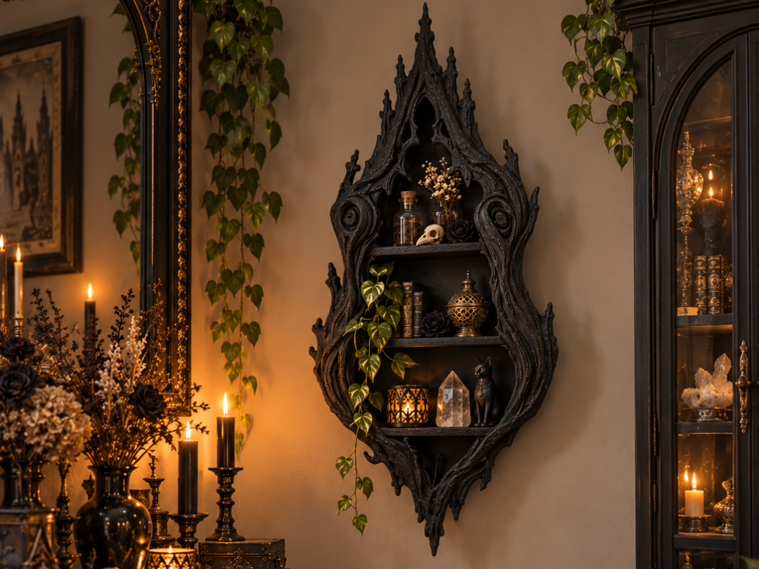 Gothic Cathedral Wall Shelf 3D model