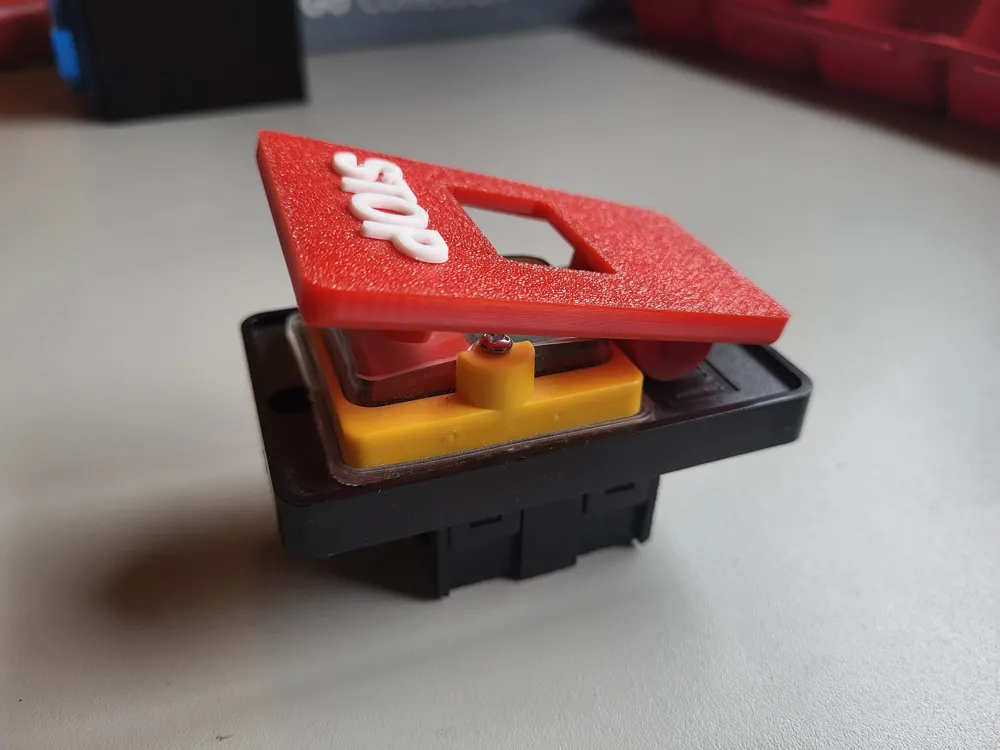 Emergency Stop Flap for ON/OFF Switch - Free 3D Print Model - MakerWorld