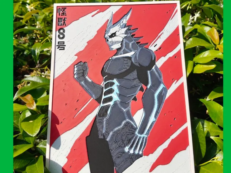 kaiju 8 Framed hueforge
