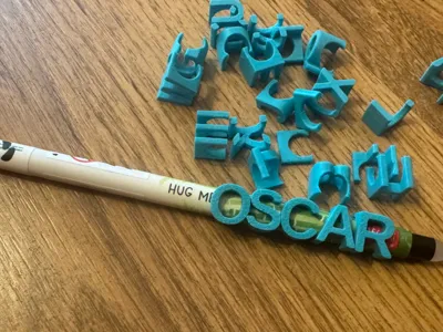 Letters compatible with Legami pens