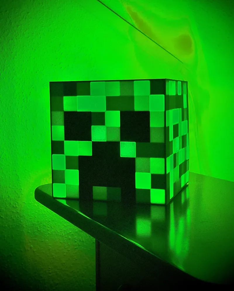 Minecraft Creeper light LED Lamp Kit 001