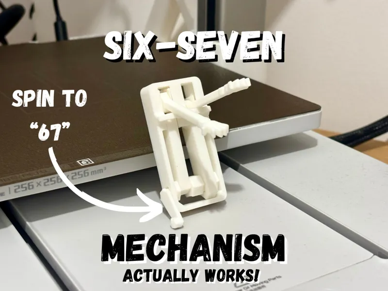 Six-Seven Mechanism - Print-in-Place