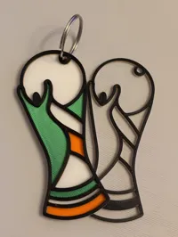 Outline Only Keychain