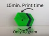Hexaflow Mini Fidget/15min. Print time/Only 4.7gram