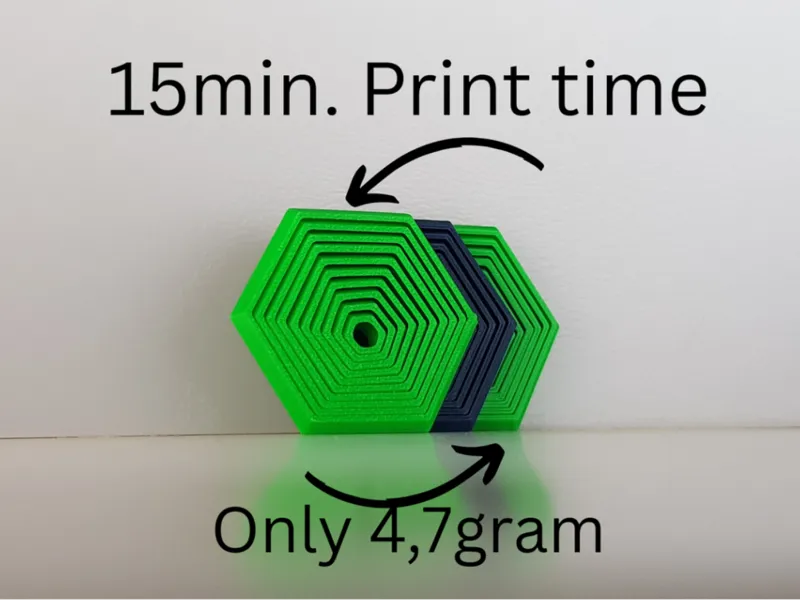 Hexaflow mini Fidget/15min Print time/Only 4.7gram