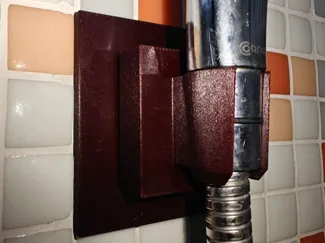 Shower head holder 15mm section
