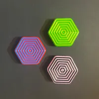Diseño de patrón Hexagonal Concentrico