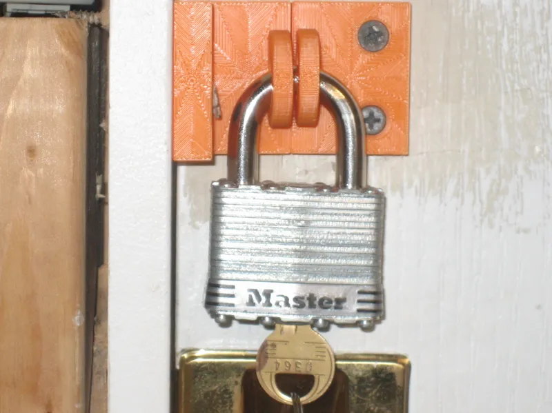 wooden sliding door lock