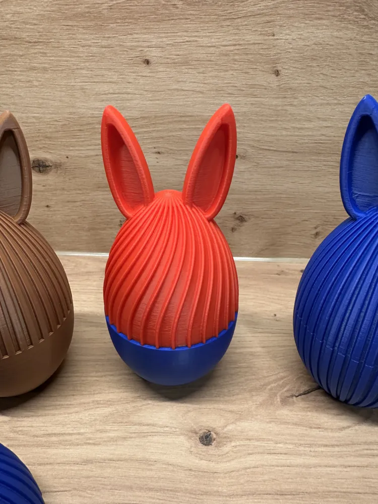 Easter Egg Decorative Gift Box with Ears Scalable - Free 3D Print Model ...