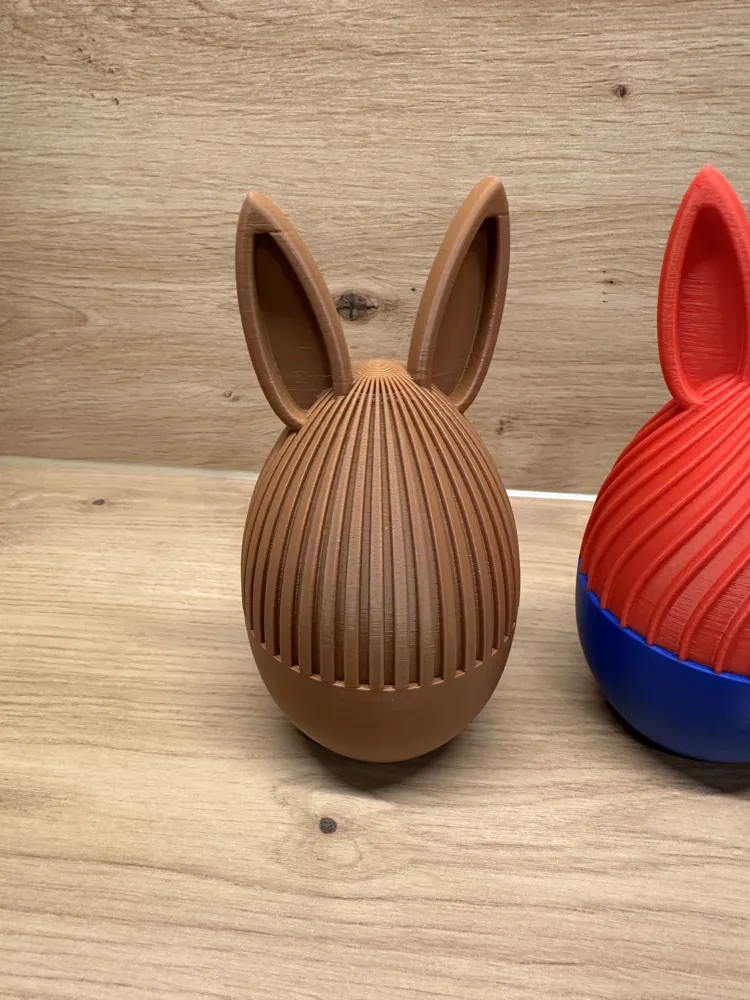 Easter Egg Decorative Gift Box with Ears Scalable - Free 3D Print Model ...